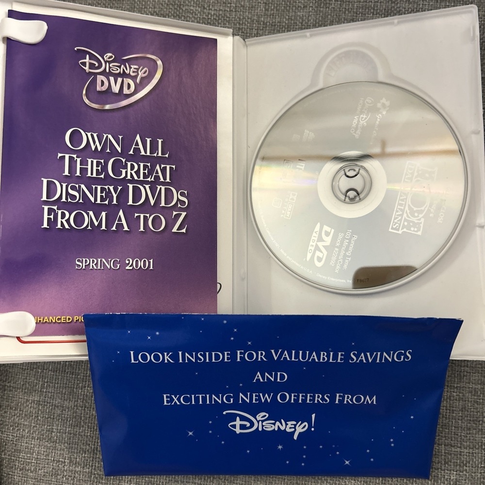 101 Dalmatians & 102 Dalmatians‎ 2-Pack (DVD, 2001, 2-Disc Set) Used - Picture 2 of 4